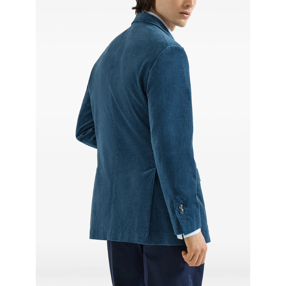 Brunello Cucinelli Blue Jackets - Blazers Men BRUNELLO CUCINELLI