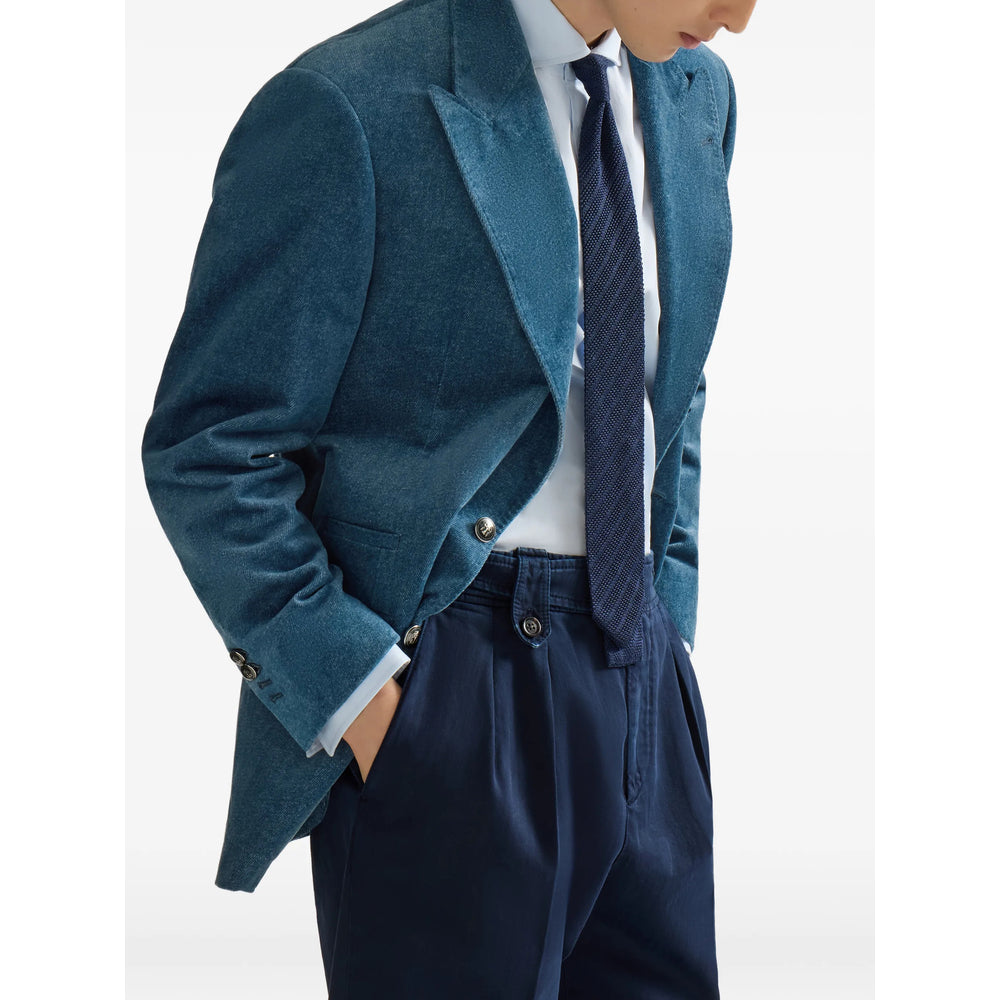 Brunello Cucinelli Blue Jackets - Blazers Men BRUNELLO CUCINELLI
