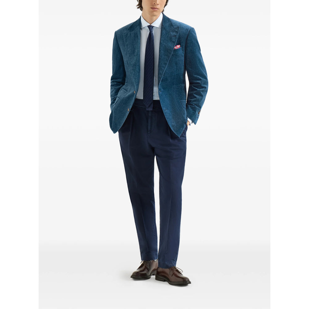 Brunello Cucinelli Blue Jackets - Blazers Men BRUNELLO CUCINELLI