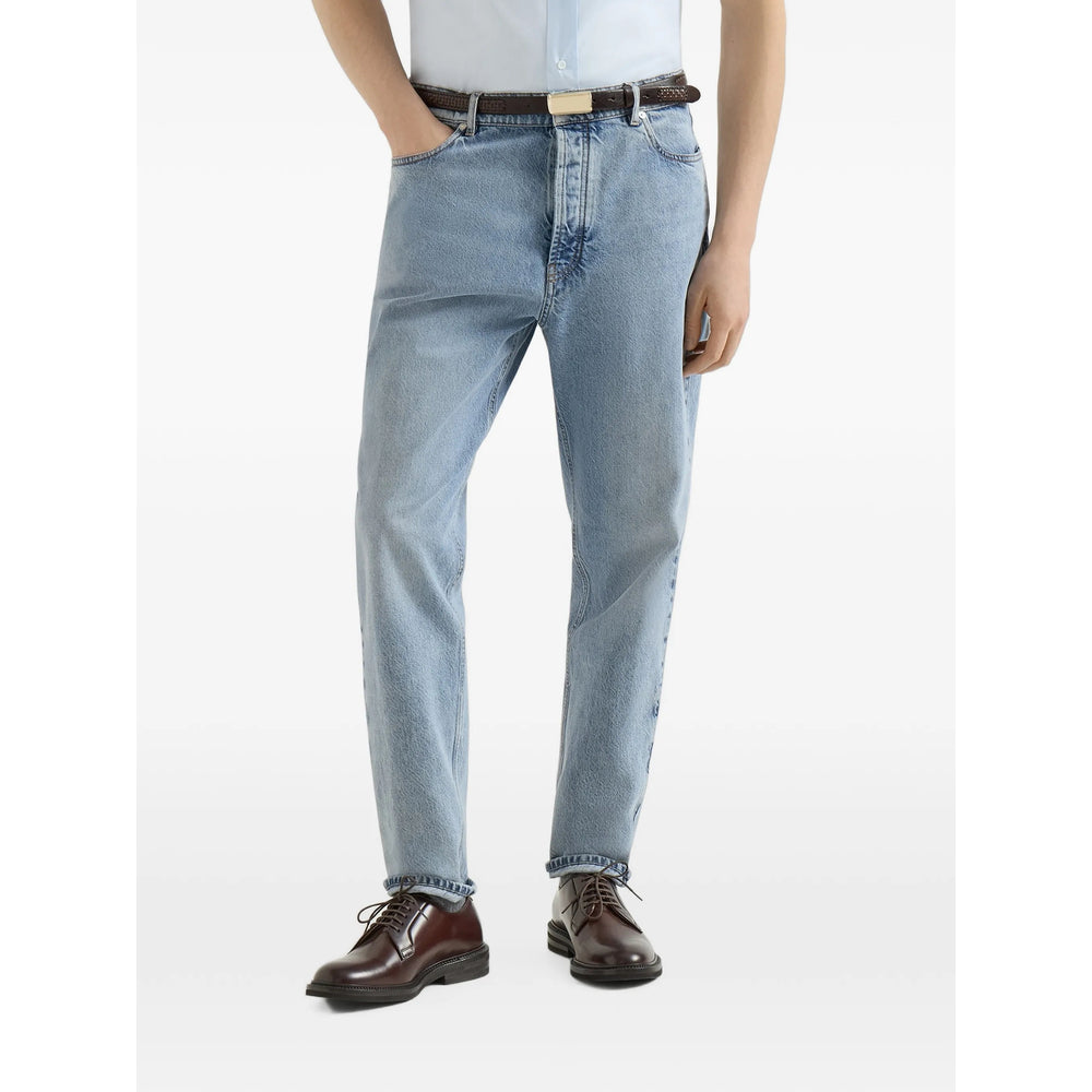 Brunello Cucinelli Blue Denim - Regular & Straight-Leg Jeans Men BRUNELLO CUCINELLI