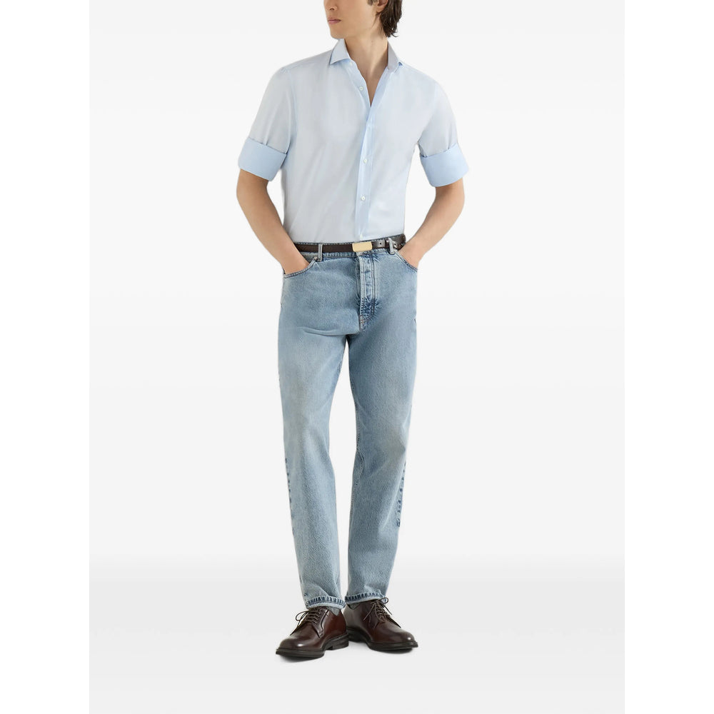 Brunello Cucinelli Blue Denim - Regular & Straight-Leg Jeans Men BRUNELLO CUCINELLI