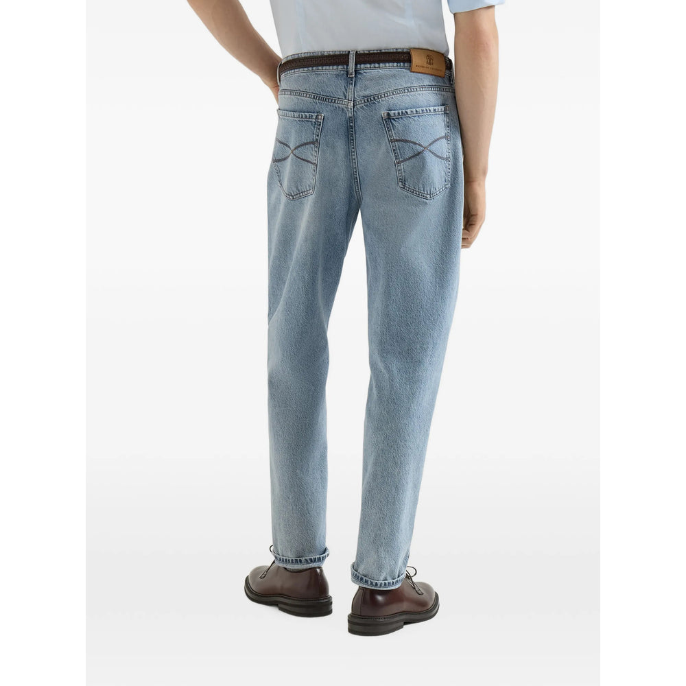 Brunello Cucinelli Blue Denim - Regular & Straight-Leg Jeans Men BRUNELLO CUCINELLI