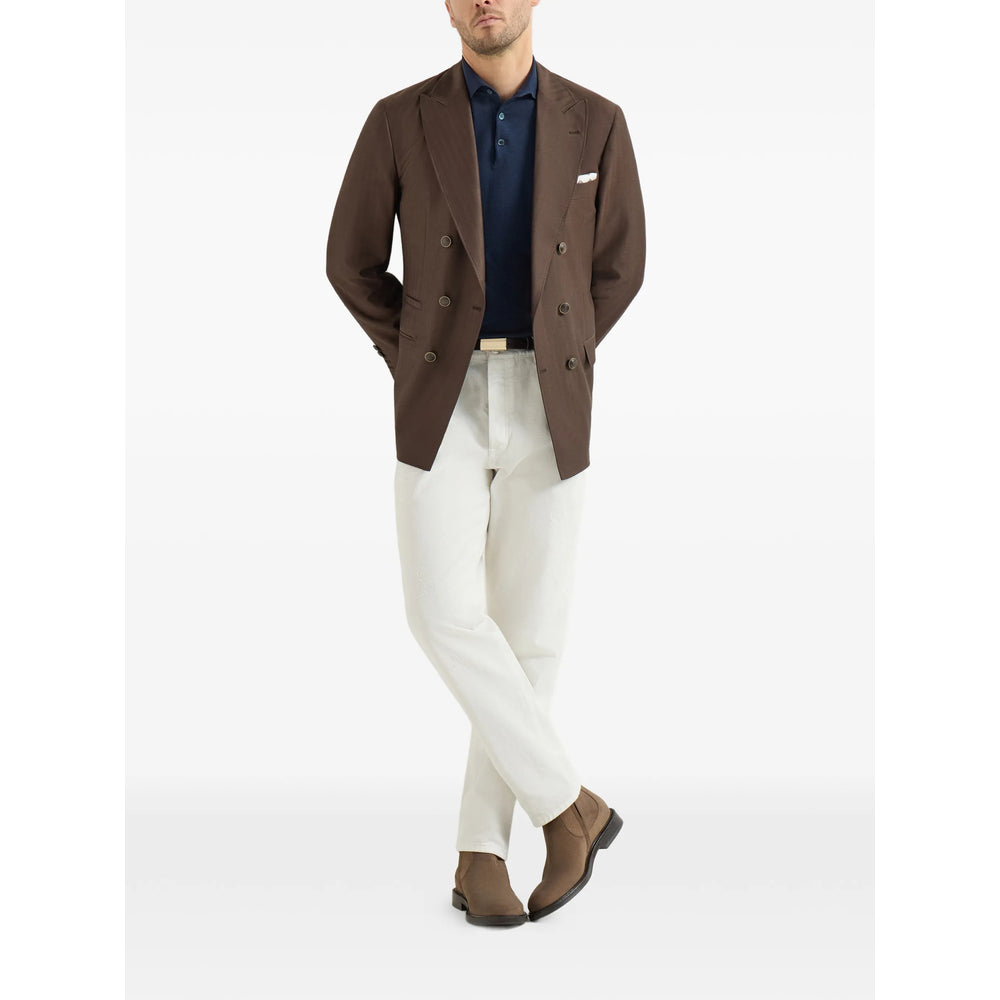 Brunello Cucinelli Blue Sweaters & Knitwear - Jumpers Men BRUNELLO CUCINELLI