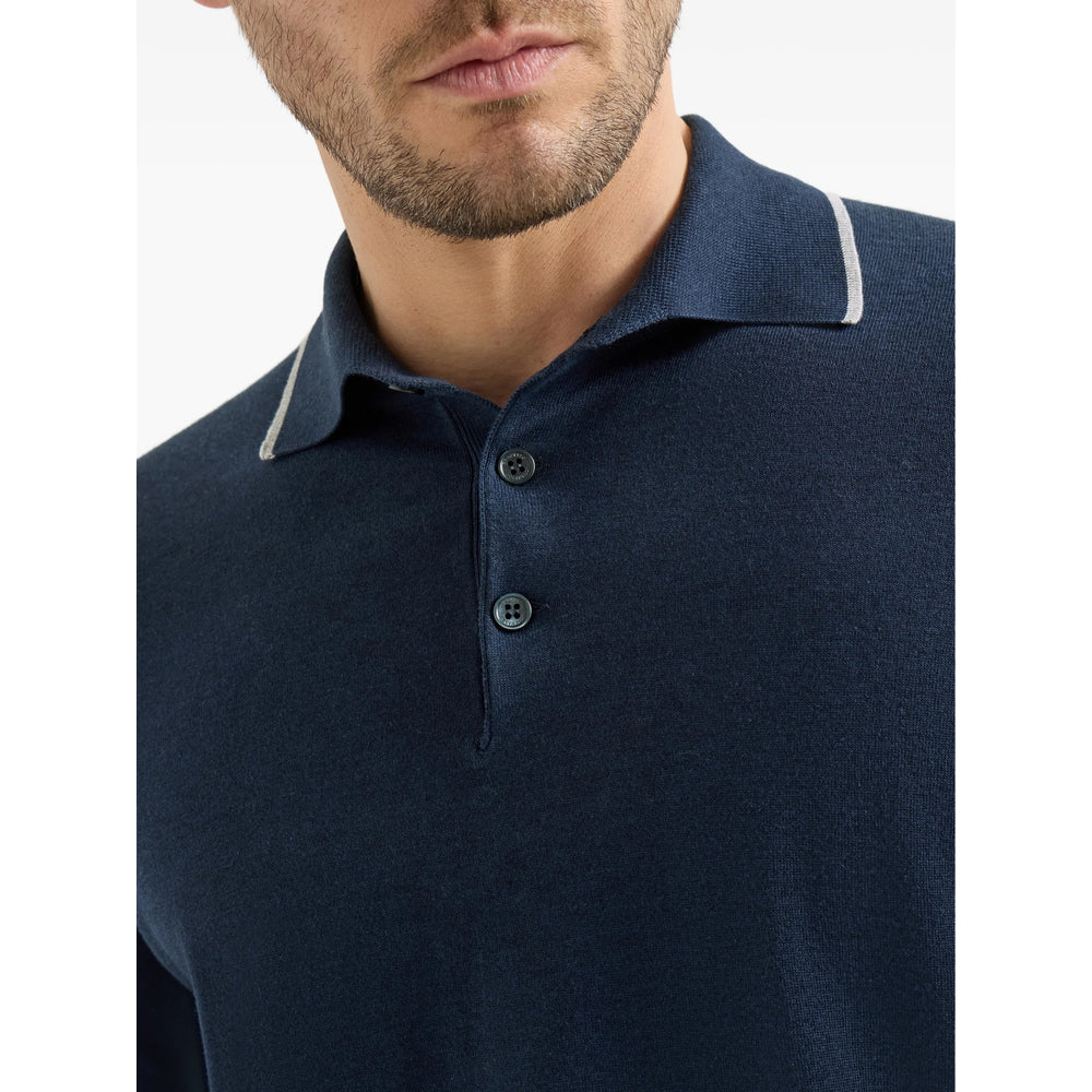 Brunello Cucinelli Blue Sweaters & Knitwear - Jumpers Men BRUNELLO CUCINELLI