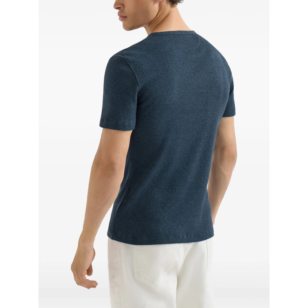 Brunello Cucinelli Blue T-Shirts & Vests - T-Shirts Men BRUNELLO CUCINELLI