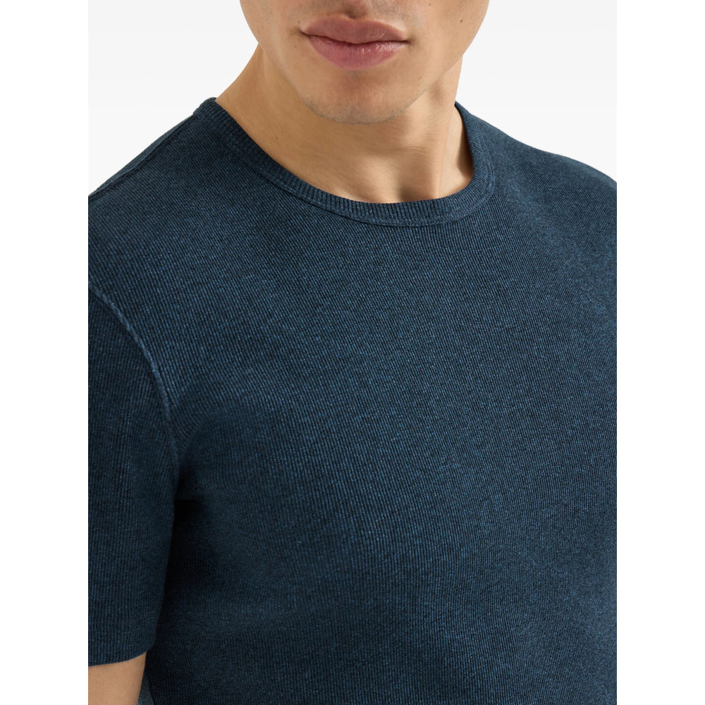 Brunello Cucinelli Blue T-Shirts & Vests - T-Shirts Men BRUNELLO CUCINELLI