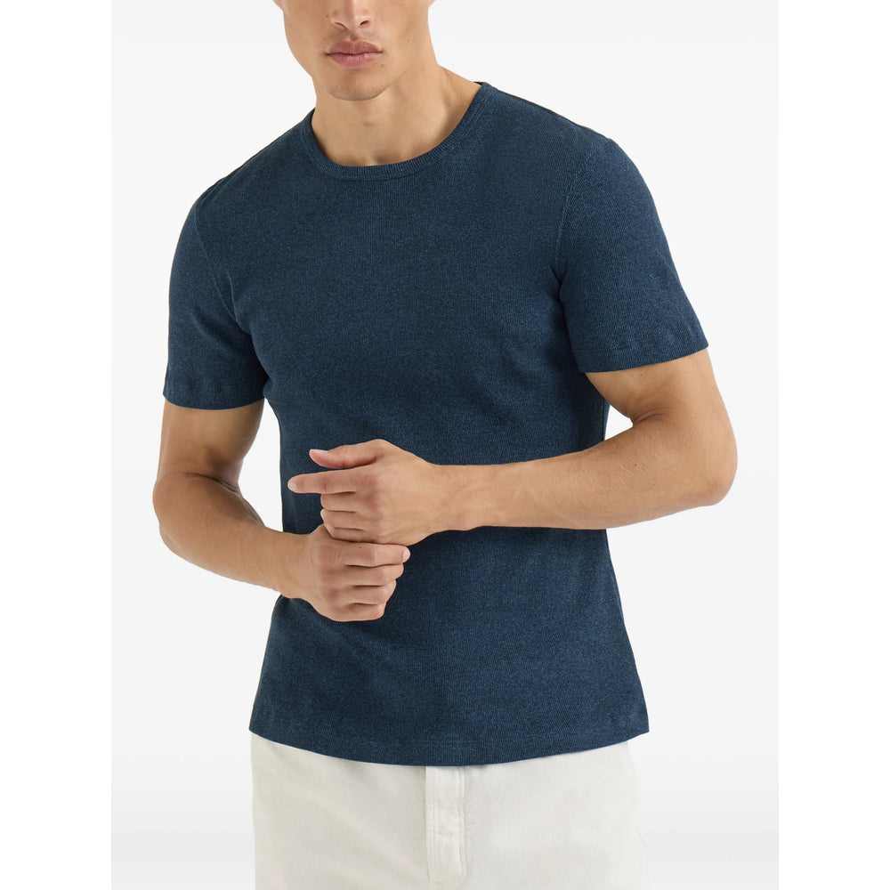 Brunello Cucinelli Blue T-Shirts & Vests - T-Shirts Men BRUNELLO CUCINELLI