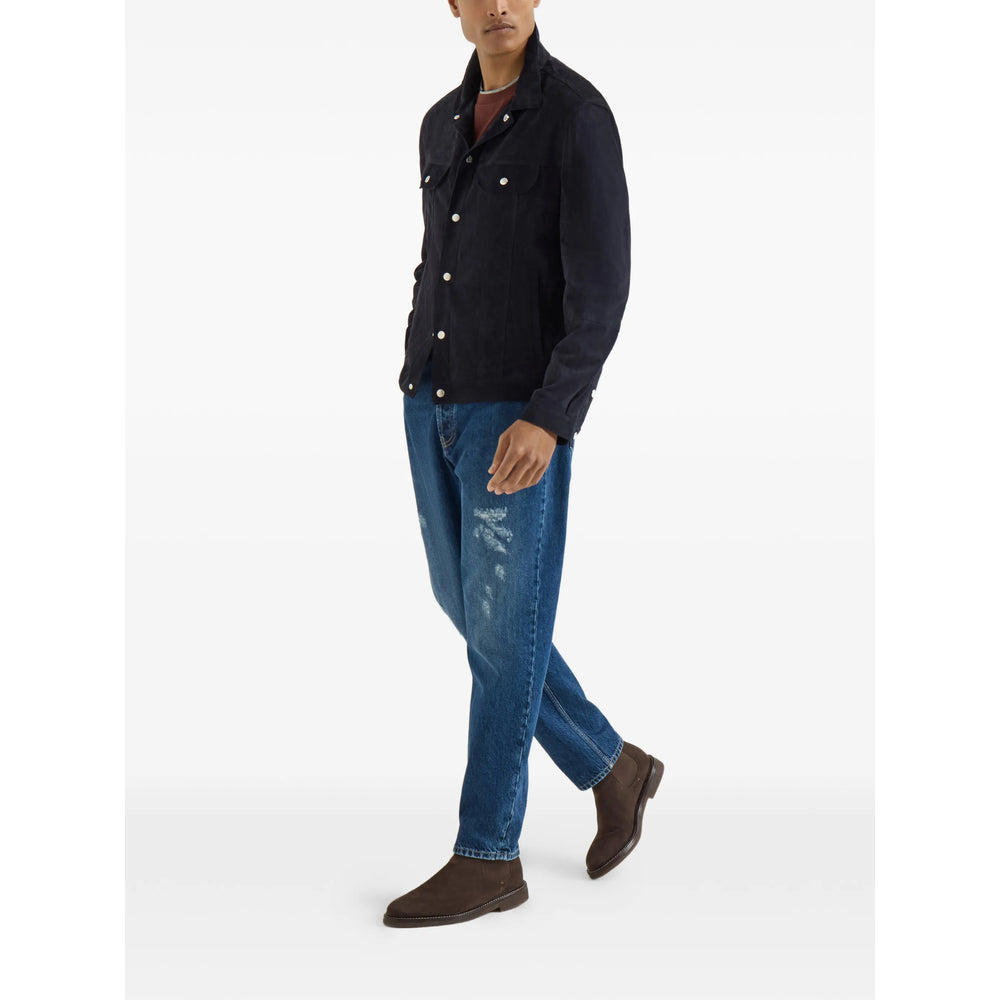 Brunello Cucinelli Brown T-Shirts & Vests - T-Shirts Men BRUNELLO CUCINELLI
