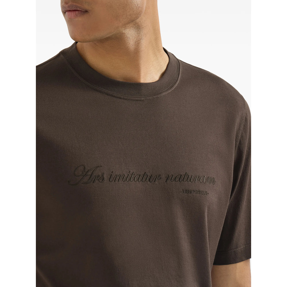 Brunello Cucinelli Brown T-Shirts & Vests - T-Shirts Men BRUNELLO CUCINELLI