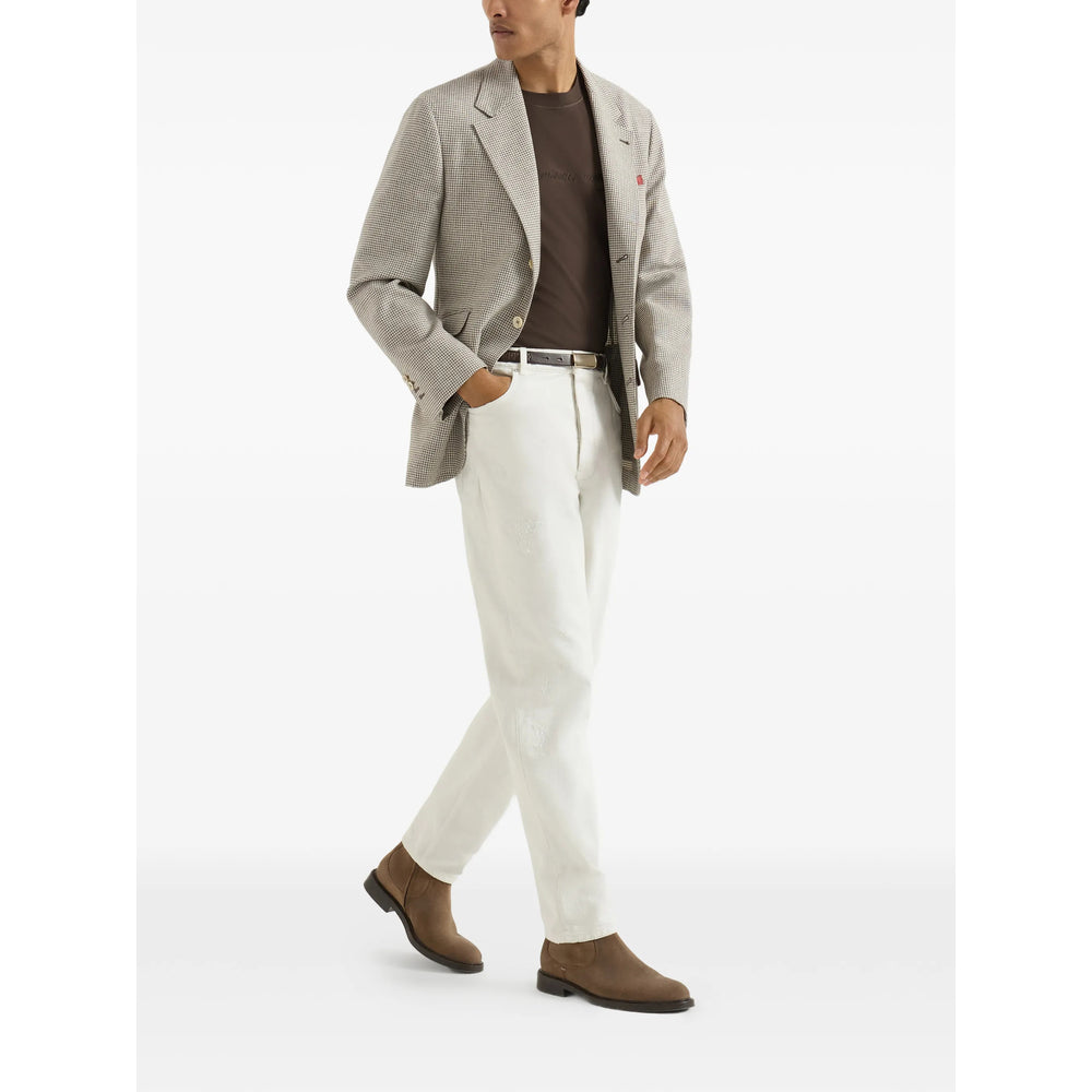 Brunello Cucinelli Brown T-Shirts & Vests - T-Shirts Men BRUNELLO CUCINELLI