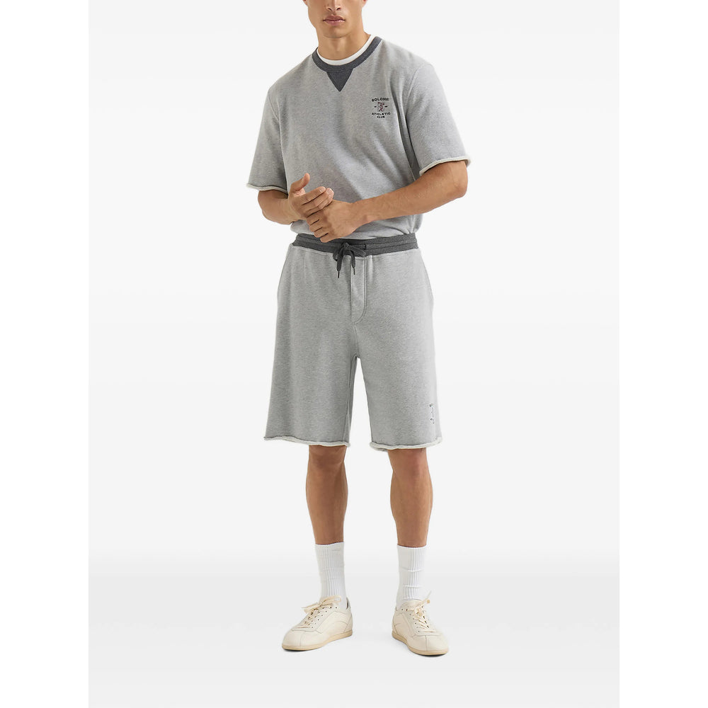 Brunello Cucinelli Grey Shorts - Track & Running Shorts Men BRUNELLO CUCINELLI
