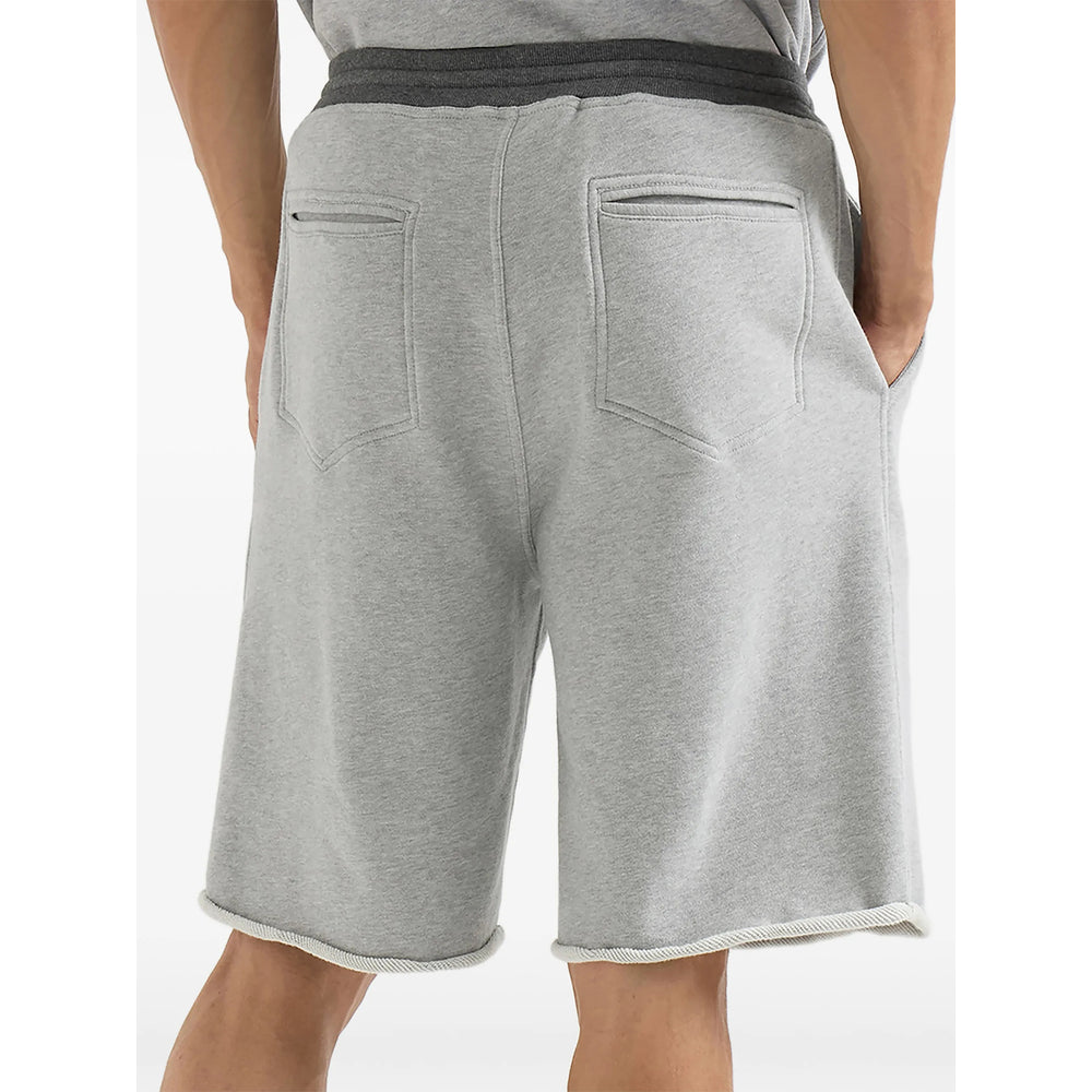 Brunello Cucinelli Grey Shorts - Track & Running Shorts Men BRUNELLO CUCINELLI
