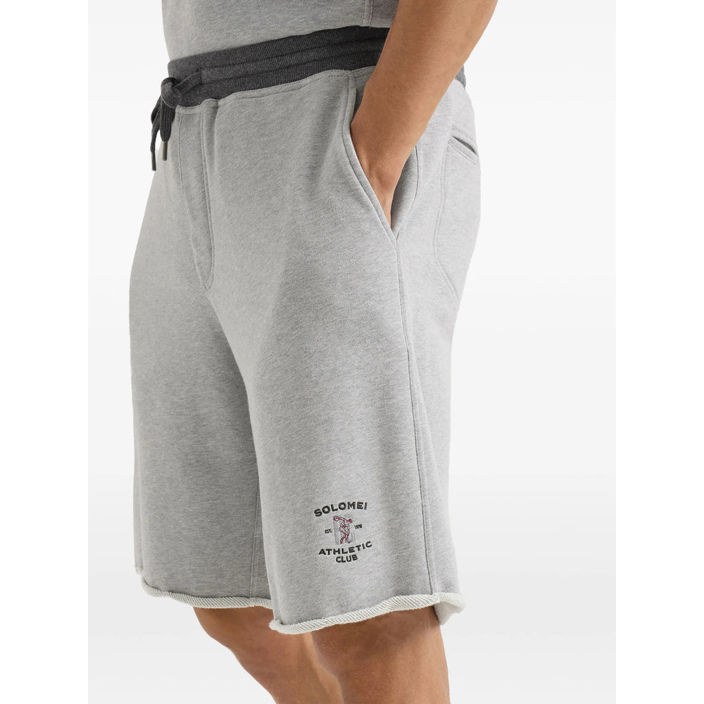 Brunello Cucinelli Grey Shorts - Track & Running Shorts Men BRUNELLO CUCINELLI