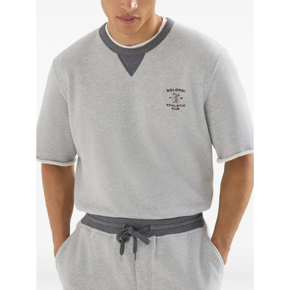 Brunello Cucinelli Grey T-Shirts & Vests - T-Shirts Men BRUNELLO CUCINELLI