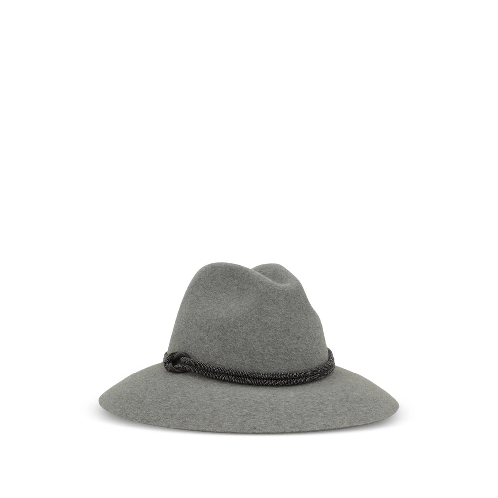 Brunello Cucinelli Grey Hats Women BRUNELLO CUCINELLI