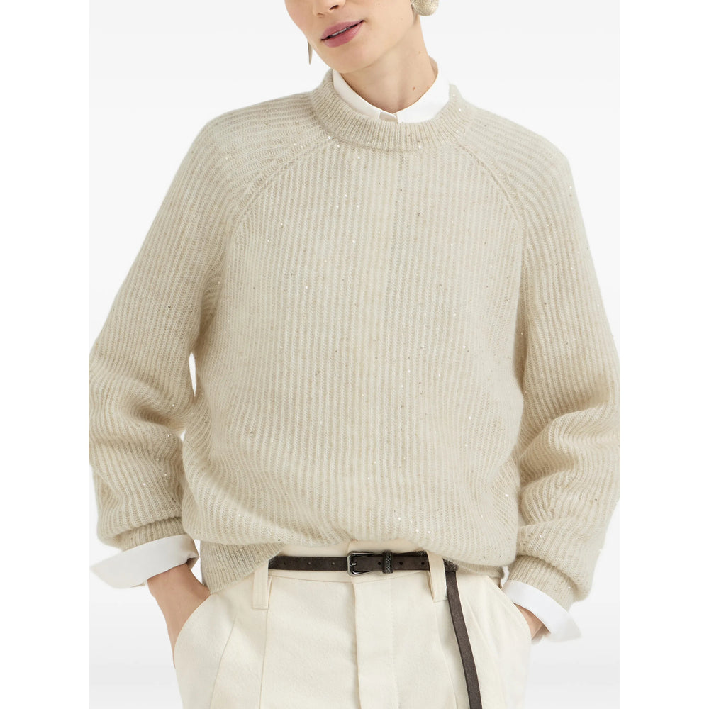 Brunello Cucinelli Neutrals Knitwear - Jumpers Women BRUNELLO CUCINELLI
