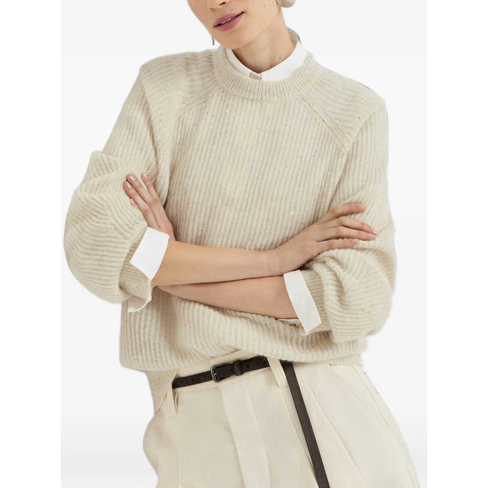 Brunello Cucinelli Neutrals Knitwear - Jumpers Women BRUNELLO CUCINELLI