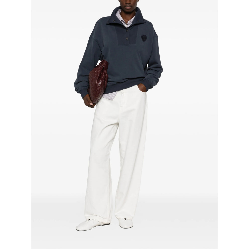 Brunello Cucinelli Blue Tops - Sweatshirts Women BRUNELLO CUCINELLI