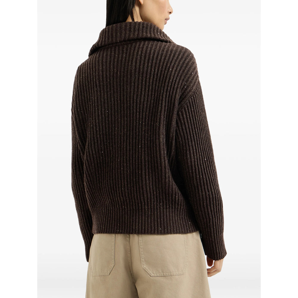 Brunello Cucinelli Brown Knitwear - Cardigans Women BRUNELLO CUCINELLI