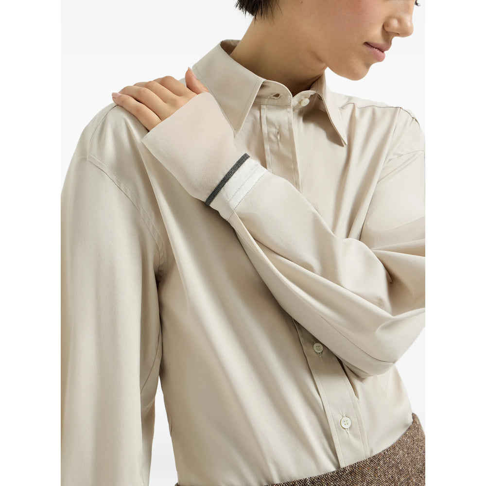 Brunello Cucinelli Neutrals Tops - Shirts Women BRUNELLO CUCINELLI