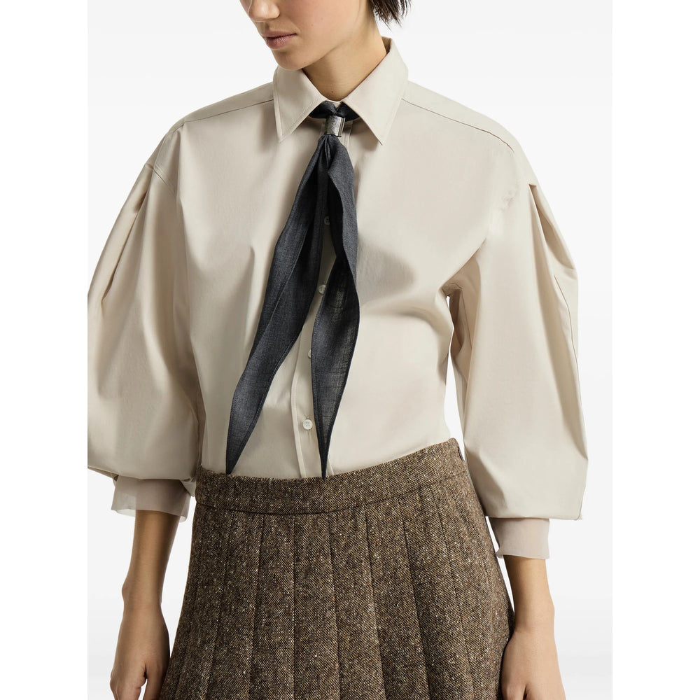 Brunello Cucinelli Neutrals Tops - Shirts Women BRUNELLO CUCINELLI