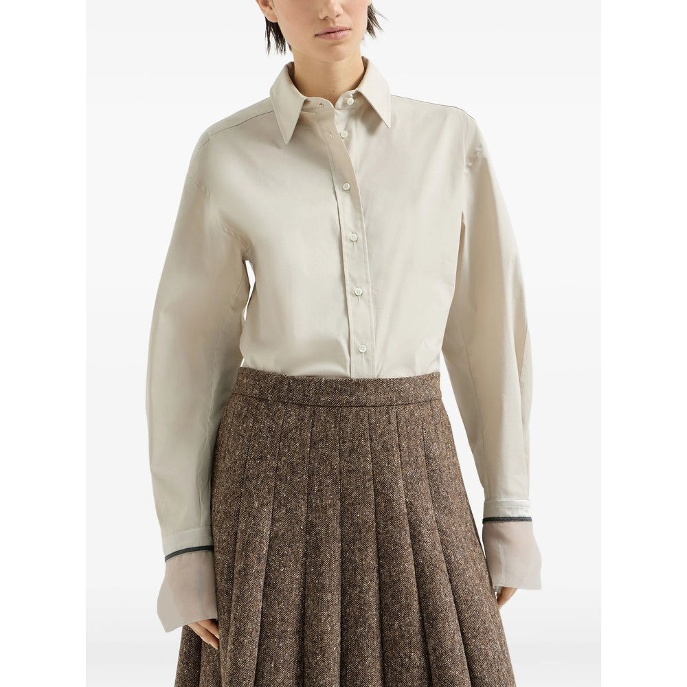 Brunello Cucinelli Neutrals Tops - Shirts Women BRUNELLO CUCINELLI