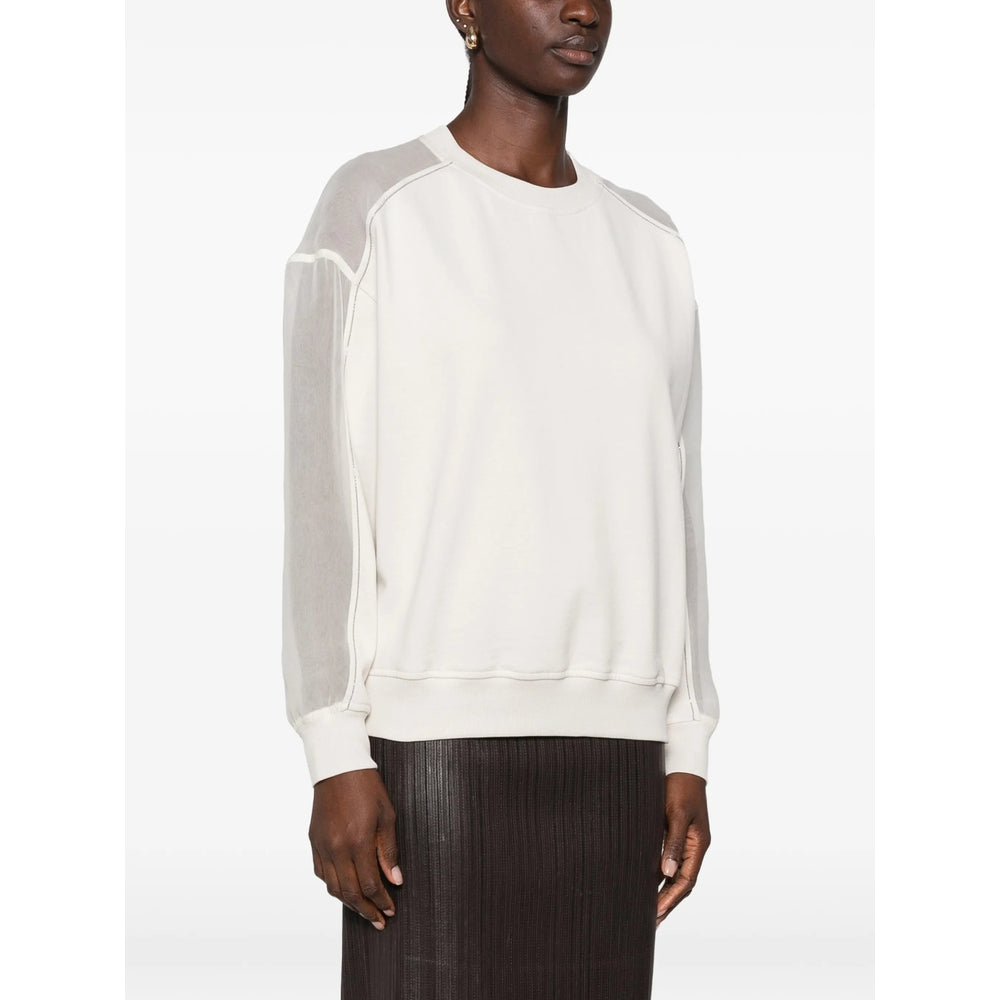 Brunello Cucinelli Neutrals Tops - Sweatshirts Women BRUNELLO CUCINELLI