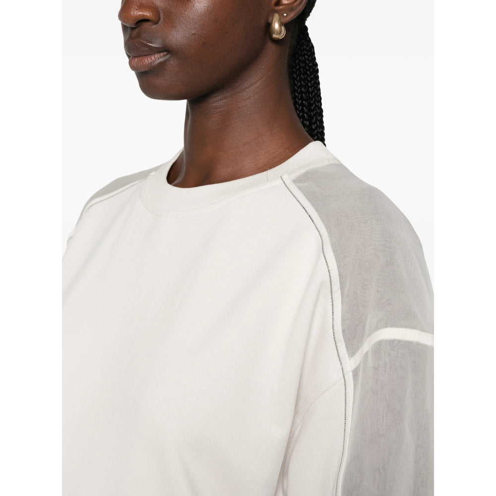 Brunello Cucinelli Neutrals Tops - Sweatshirts Women BRUNELLO CUCINELLI