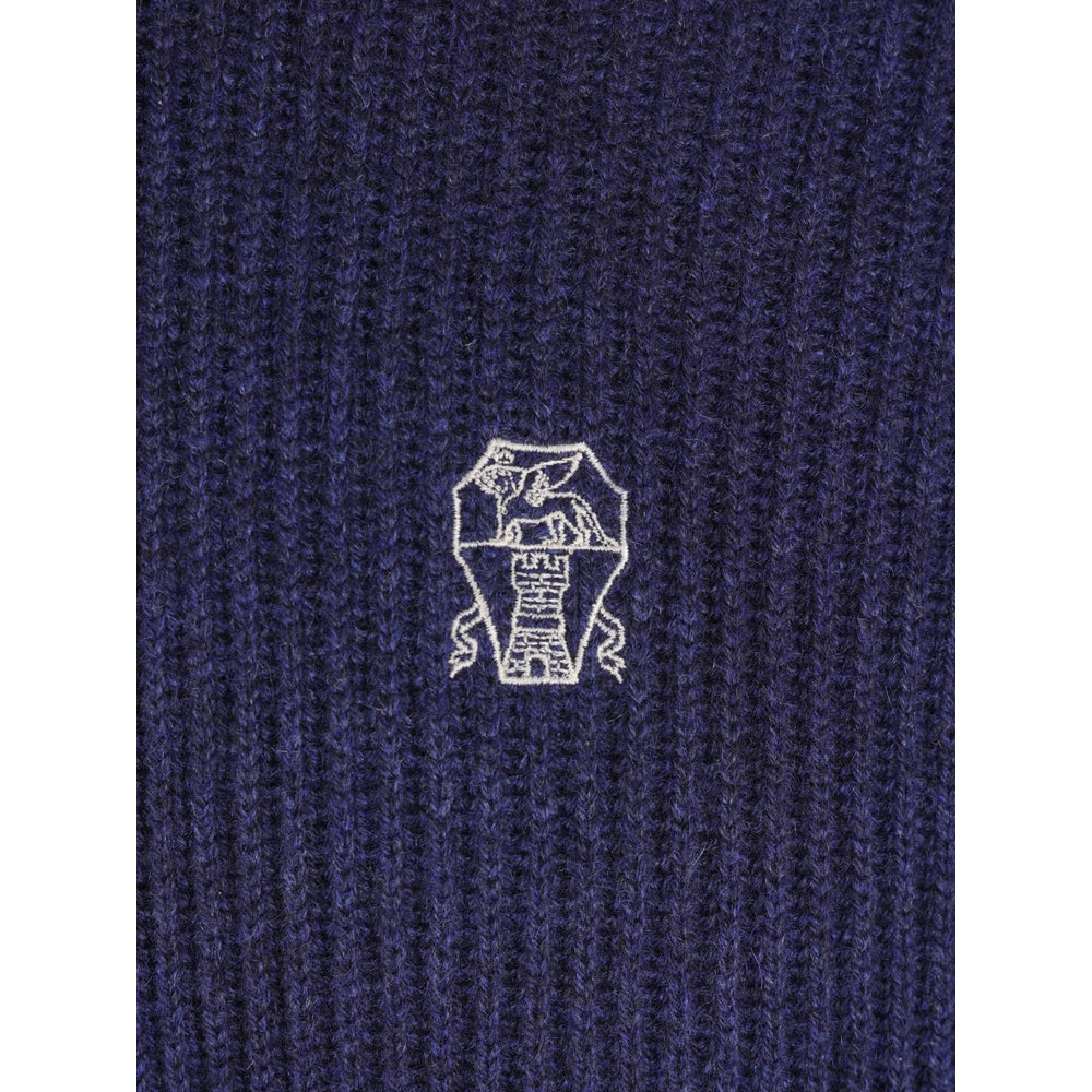 Brunello Cucinelli Blue Sweaters & Knitwear - Hoodies Men BRUNELLO CUCINELLI