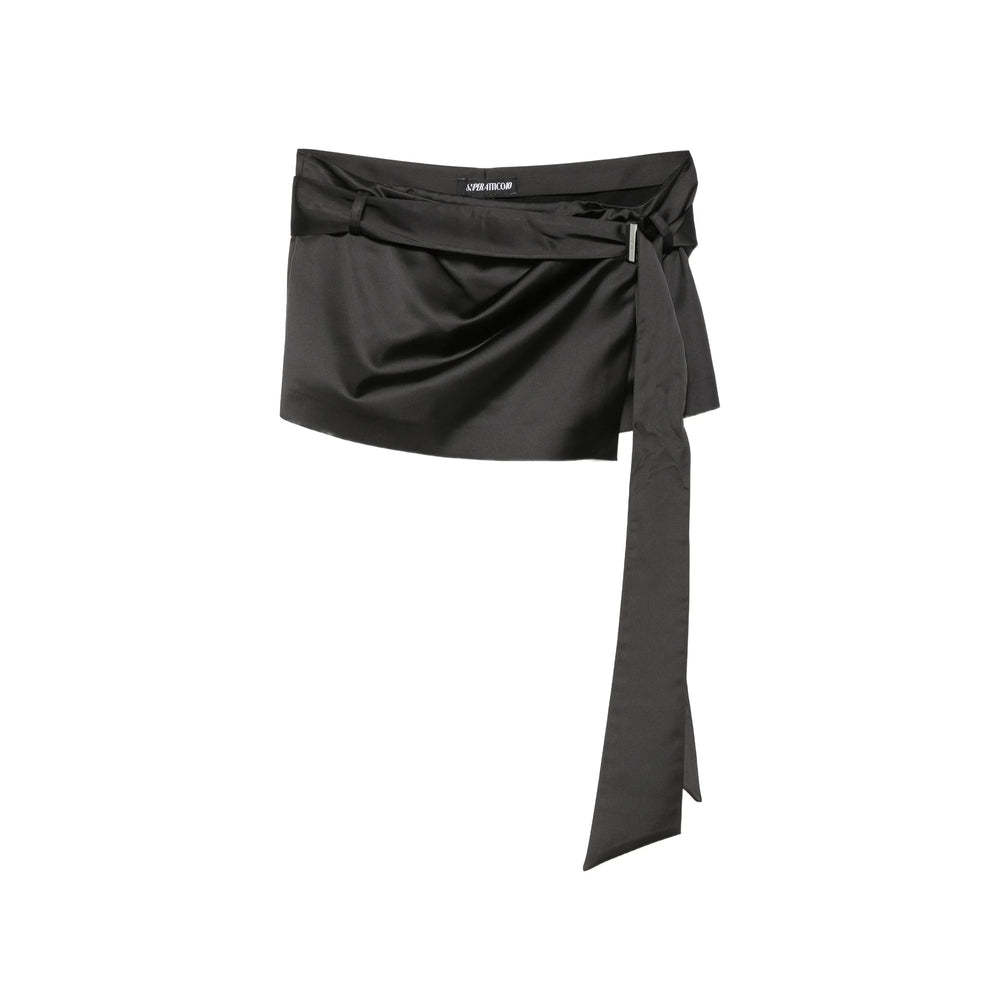 The Attico Black Skirts - Asymmetric & Draped Skirts Women THE ATTICO