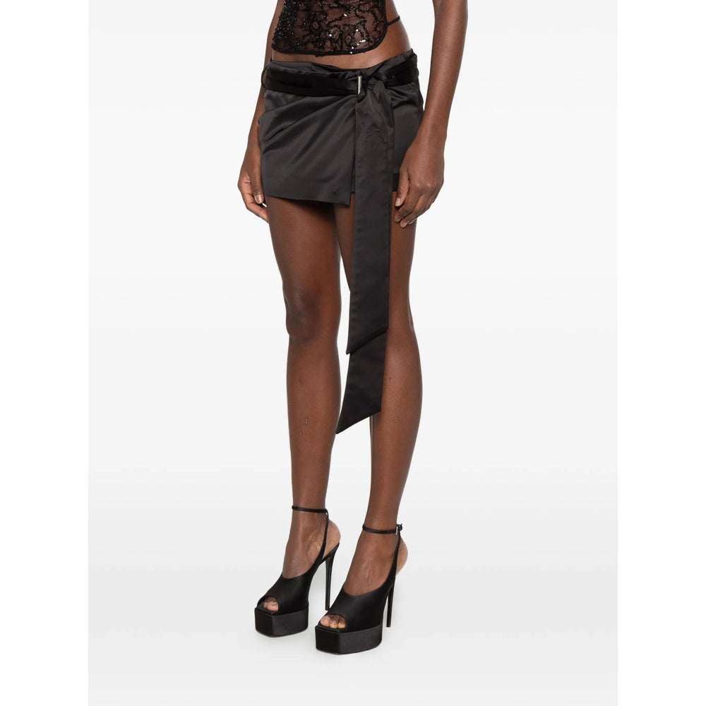 The Attico Black Skirts - Asymmetric & Draped Skirts Women THE ATTICO