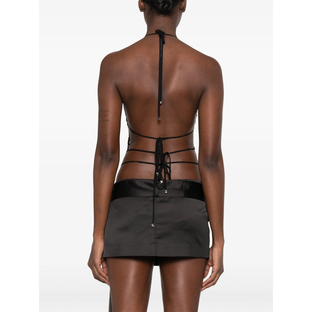 The Attico Black Tops - Vests & Tank Tops Women THE ATTICO
