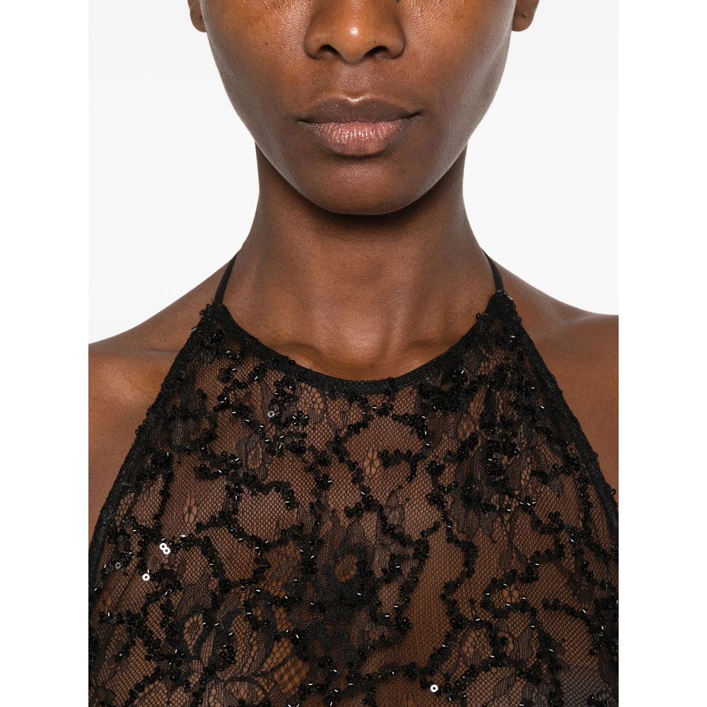 The Attico Black Tops - Vests & Tank Tops Women THE ATTICO