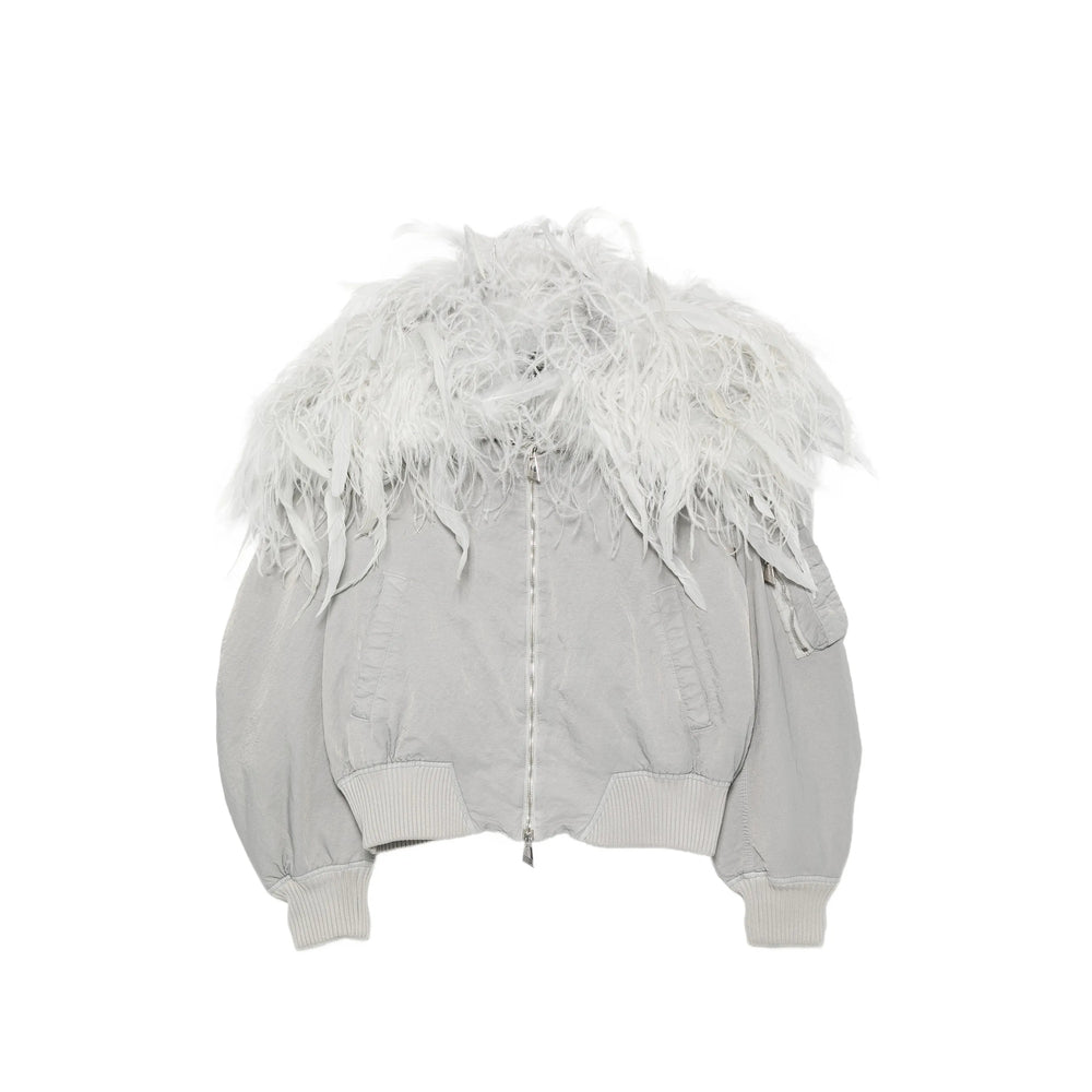 The Attico Grey Jackets - Bomber Jackets Women THE ATTICO
