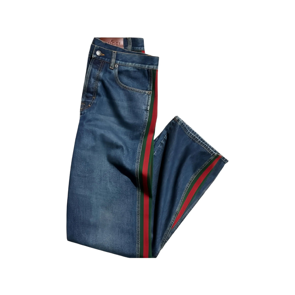 Gucci Blue Denim - Regular & Straight-Leg Jeans Men GUCCI