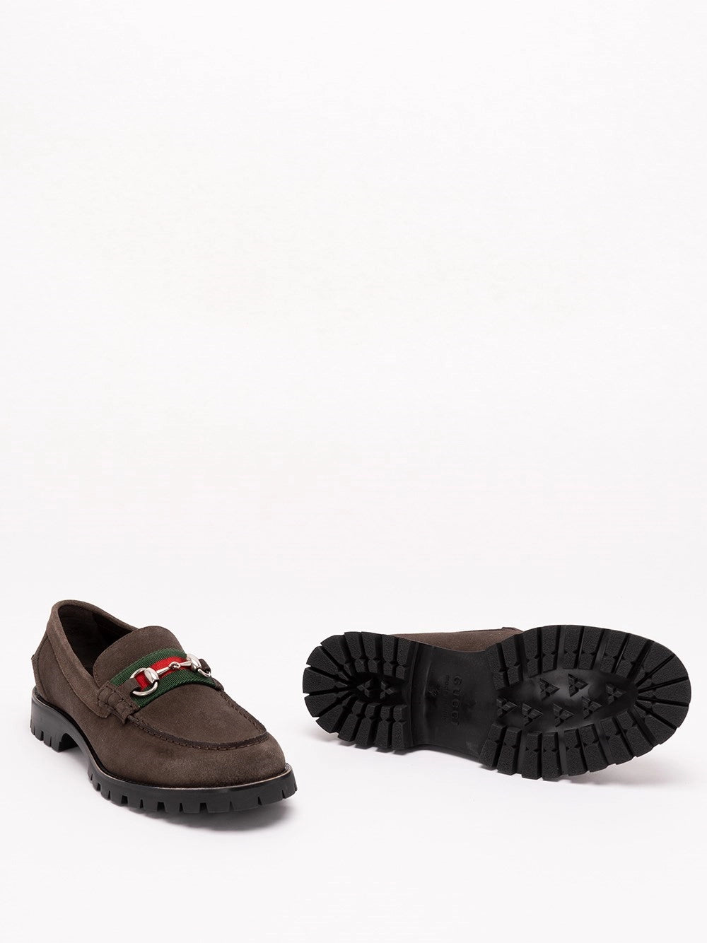 Gucci Men Loafers With Horsebit And Lug Sole GUCCI