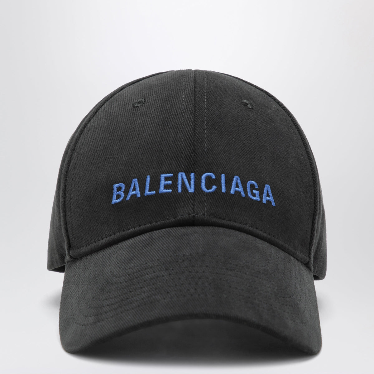 Balenciaga Black Baseball Cap With Embroidered Logo Men BALENCIAGA