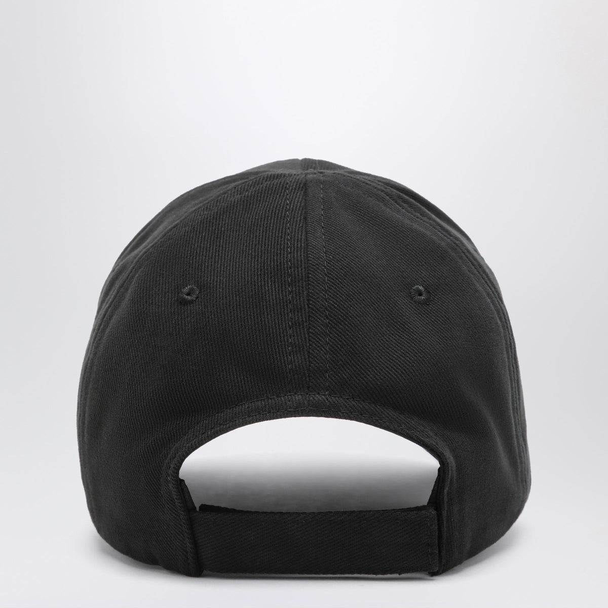 Balenciaga Black Baseball Cap With Embroidered Logo Men BALENCIAGA