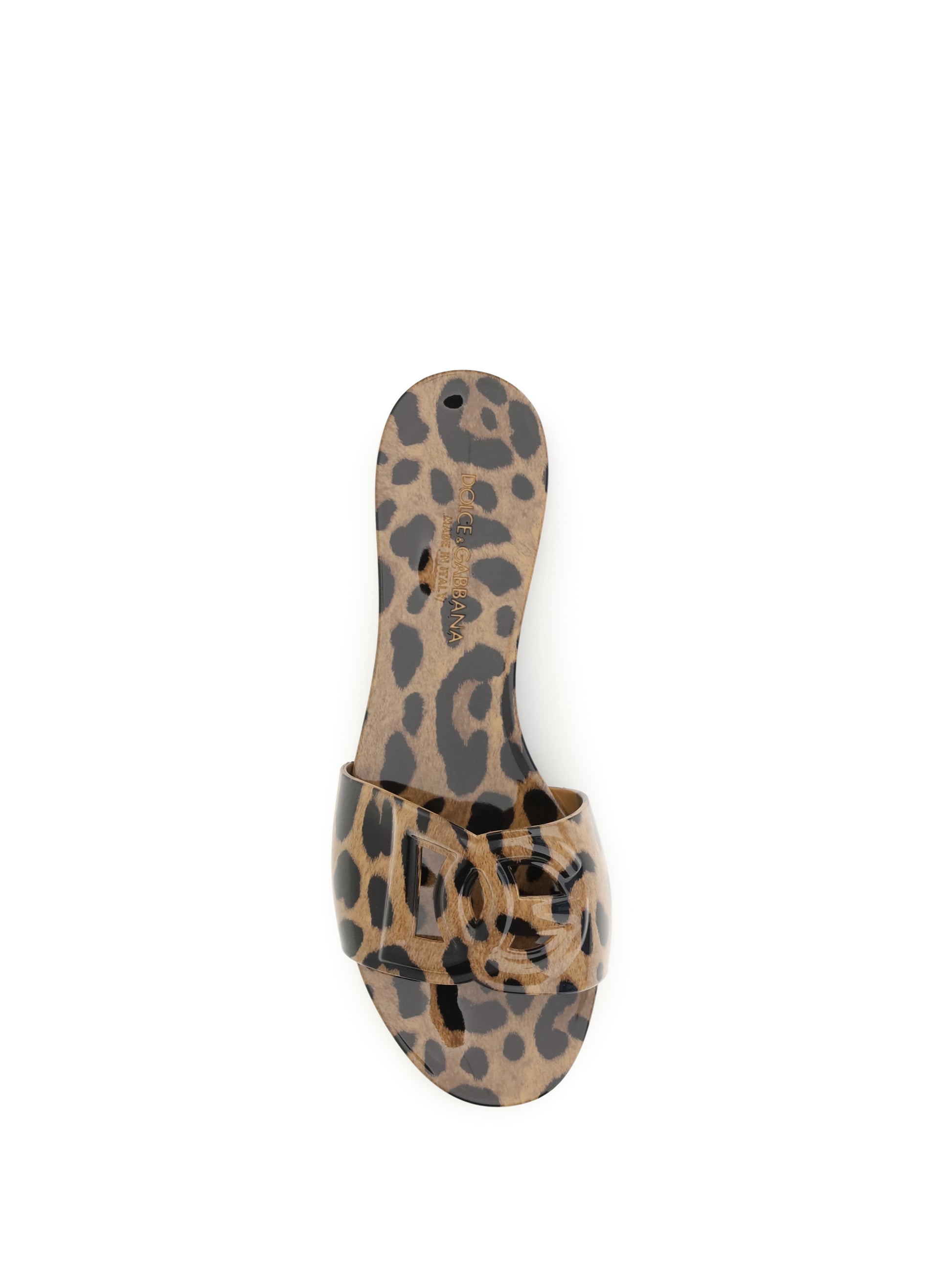 Dolce & Gabbana Women Rubber Sandals With Leopard Print DOLCE & GABBANA