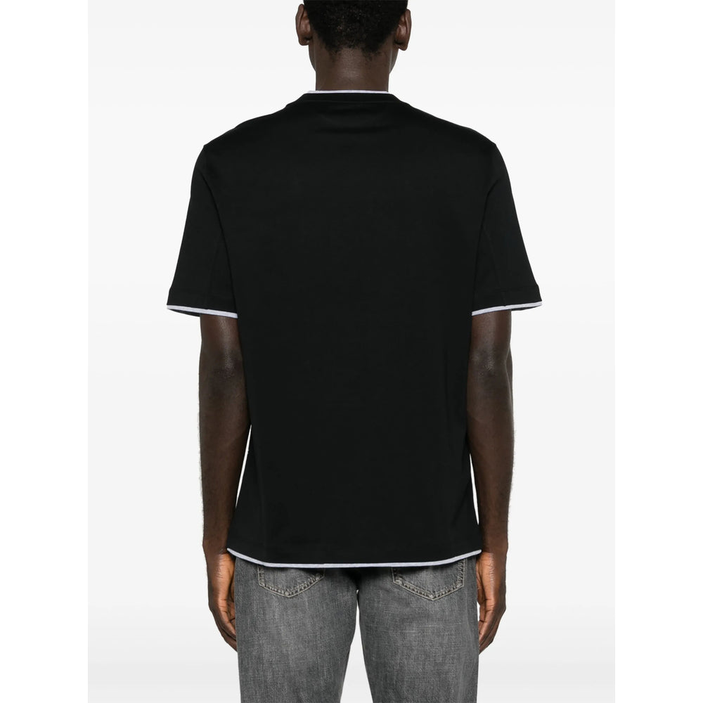 Brunello Cucinelli Black T-Shirts & Vests - T-Shirts Men BRUNELLO CUCINELLI