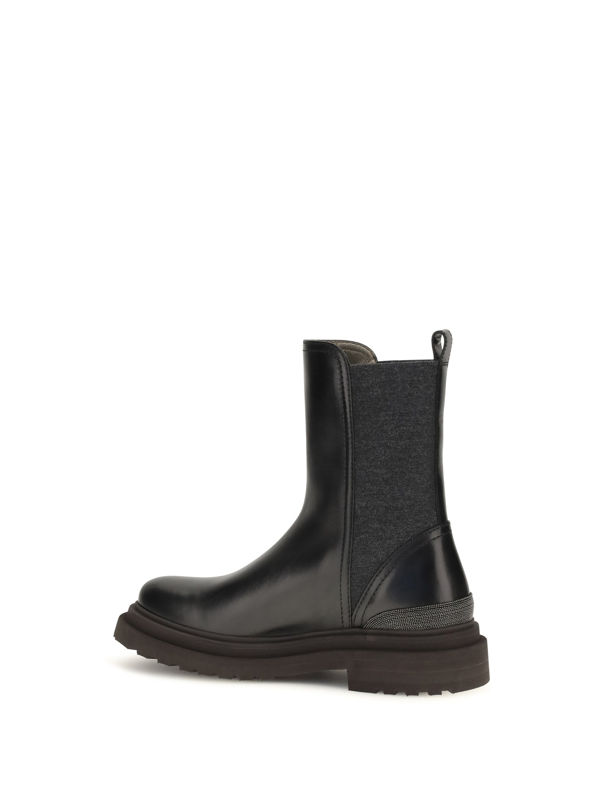Brunello Cucinelli Women Leather Chelsea Ankle Boots BRUNELLO CUCINELLI