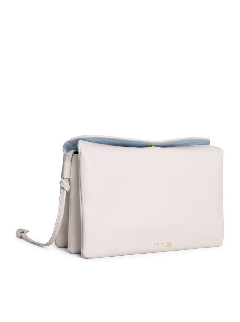 Celine Women Trio With Flap In Smooth Calfskin CELINE