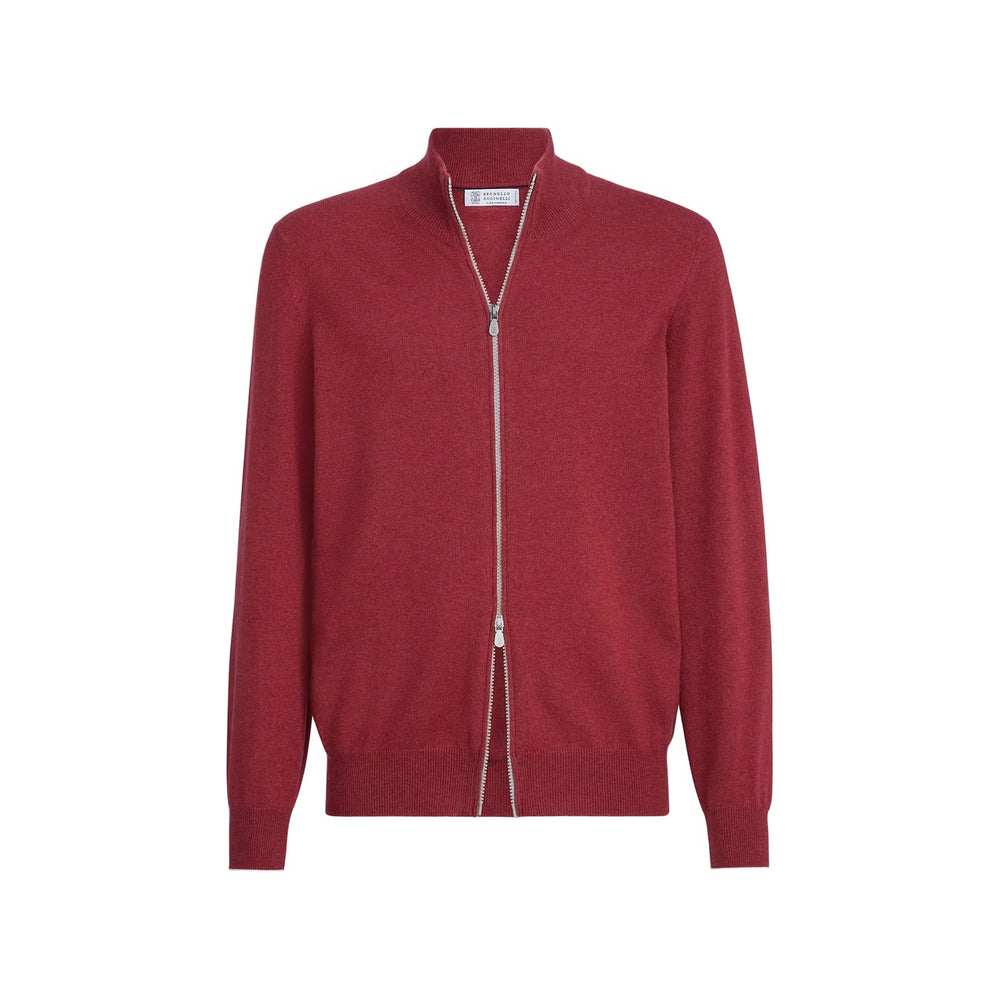 Brunello Cucinelli Red Sweaters & Knitwear - Cardigans Men BRUNELLO CUCINELLI