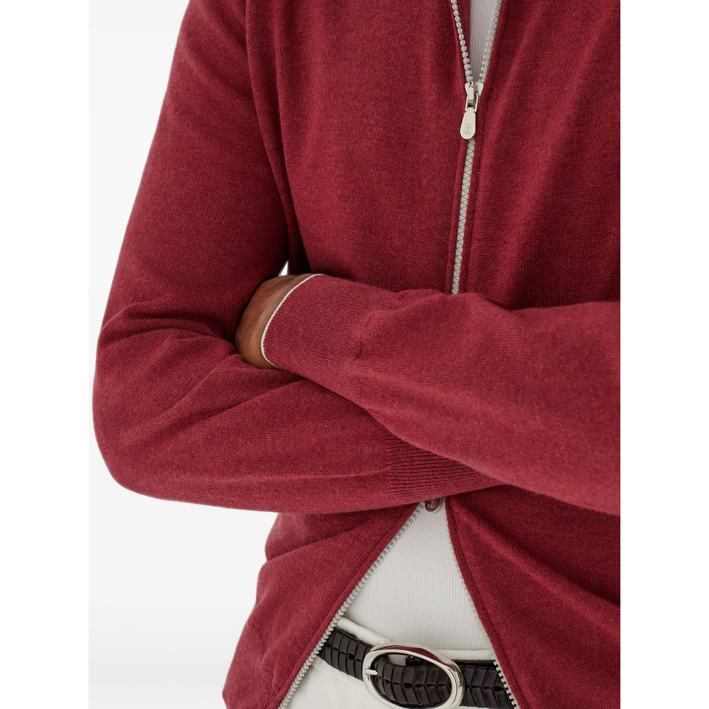 Brunello Cucinelli Red Sweaters & Knitwear - Cardigans Men BRUNELLO CUCINELLI