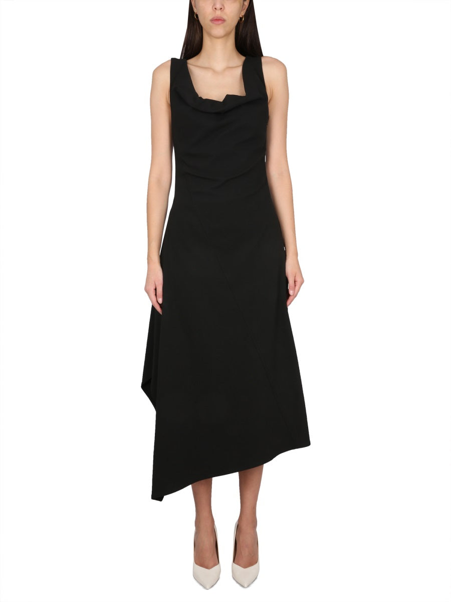 Bottega Veneta Women Asymmetrical Midi Dress BOTTEGA VENETA