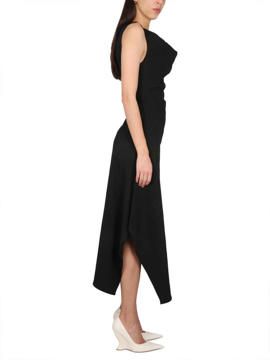 Bottega Veneta Women Asymmetrical Midi Dress BOTTEGA VENETA