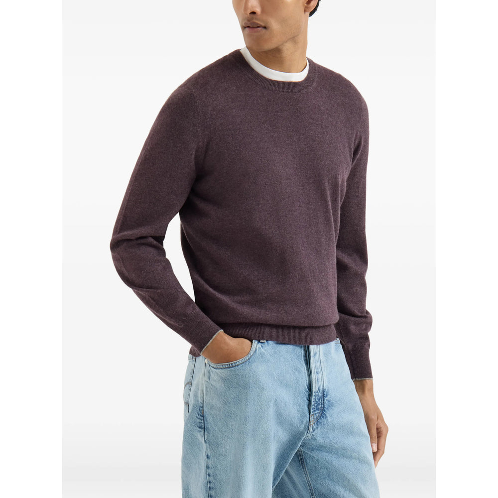Brunello Cucinelli Purple Sweaters & Knitwear - Jumpers Men BRUNELLO CUCINELLI