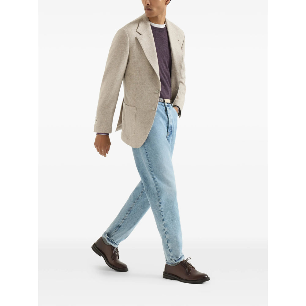 Brunello Cucinelli Purple Sweaters & Knitwear - Jumpers Men BRUNELLO CUCINELLI