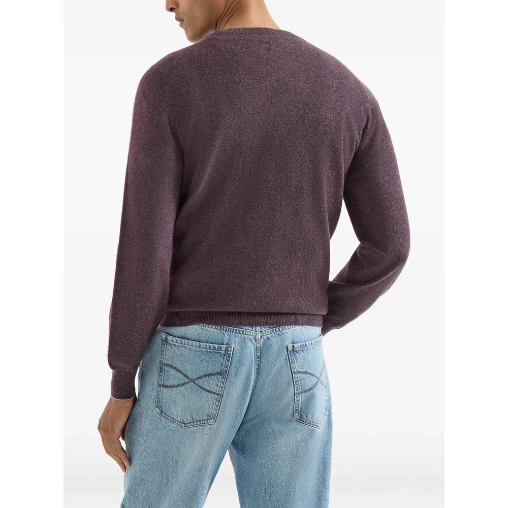 Brunello Cucinelli Purple Sweaters & Knitwear - Jumpers Men BRUNELLO CUCINELLI