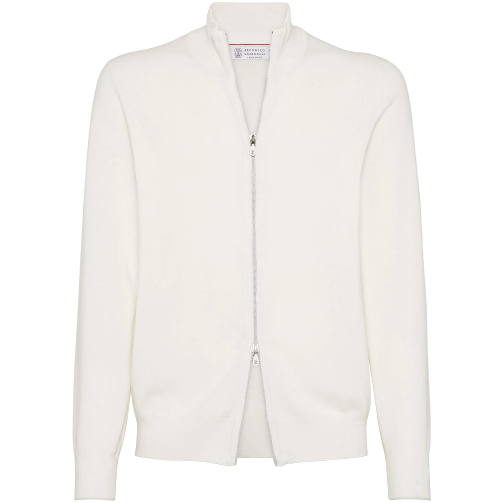 Brunello Cucinelli White Sweaters & Knitwear - Cardigans Men BRUNELLO CUCINELLI